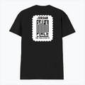 Men's V-Neck T-Shirt | Regular Fit | 180 GSM Bio-Washed Cotton Blend | DTF Print | Durable & Pre-Shrunk | Personalized | DTF | Typography | Trust | Secrets | Everyday - back - Black - mockup 2