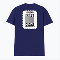 Men's V-Neck T-Shirt | Regular Fit | 180 GSM Bio-Washed Cotton Blend | DTF Print | Durable & Pre-Shrunk | Personalized | DTF | Typography | Trust | Secrets | Everyday - back - Royal Blue - mockup 2