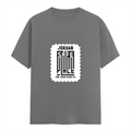 Female Classic Crew T-Shirt | Women's Regular Fit | 180 GSM Bio-Washed Cotton Blend | DTG Print Ready | Durable & Pre-Shrunk | Personalized | DTG | Typography | Trust | Secrets | Everyday - front - Charcoal Melange - mockup 1