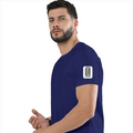 Female Classic Crew T-Shirt | Women's Regular Fit | 180 GSM Bio-Washed Cotton Blend | DTG Print Ready | Durable & Pre-Shrunk | Personalized | DTG | Typography | Trust | Secrets | Everyday - left sleeve - Royal Blue - mockup 5