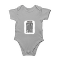 Baby Rompers | 0-12 Months | 180 GSM Bio-Washed Cotton | Soft, Durable, Pre-Shrunk | Unisex Baby | Personalized | DTF | Typography | Trust | Secrets | Everyday - front - Grey Melange - mockup 1