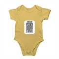 Baby Rompers | 0-12 Months | 180 GSM Bio-Washed Cotton | Soft, Durable, Pre-Shrunk | Unisex Baby | Personalized | DTF | Typography | Trust | Secrets | Everyday - front - Yellow - mockup 1