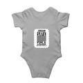 Baby Rompers | 0-12 Months | 180 GSM Bio-Washed Cotton | Soft, Durable, Pre-Shrunk | Unisex Baby | Personalized | DTF | Typography | Trust | Secrets | Everyday - back - Grey Melange - mockup 2
