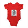 Baby Rompers | 0-12 Months | 180 GSM Bio-Washed Cotton | Soft, Durable, Pre-Shrunk | Unisex Baby | Personalized | DTF | Typography | Trust | Secrets | Everyday - back - Red - mockup 2