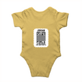 Baby Rompers | 0-12 Months | 180 GSM Bio-Washed Cotton | Soft, Durable, Pre-Shrunk | Unisex Baby | Personalized | DTF | Typography | Trust | Secrets | Everyday - back - Yellow - mockup 2