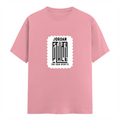 Male Classic Crew T-Shirt | Men's Regular Fit | 180 GSM Bio-Washed Cotton | DTF Print | Pre-Shrunk & Durable | Personalized | DTF | Typography | Trust | Secrets | Everyday - front - Flamingo - mockup 1