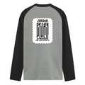 Male Raglan T-Shirt | Men's Regular Fit | 180 GSM Bio-Washed Cotton | DTG Print | Pre-Shrunk, Durable | Personalized | DTG | Typography | Trust | Secrets | Everyday - back - mockup 2