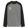Male Raglan T-Shirt | Regular Fit for Men | 180 GSM Bio-Washed Cotton Blend | DTF Print, Double Stitched, Ribbed Neck, Colorfast | Personalized | DTF | Typography | Trust | Secrets | Everyday - left pocket - mockup 3