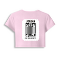 Female Baby Tee | Women's Fitted Cropped T-Shirt | Cotton Spandex Blend | Soft & Stretchy | Adult | Personalized | DTF | Typography | Trust | Secrets | Everyday - back - Light Baby Pink - mockup 2