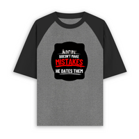 Unisex Oversized Raglan T-Shirt | Relaxed Fit | 100% Bio-Washed Cotton DTG Print | Two-Tone Contrast Sleeves | For Him & Her | Personalized | DTG | Embroidery | DTF | Typography | Humor | Relationships | Casual | Sarcastic