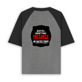Unisex Oversized Raglan T-Shirt | Relaxed Fit | 100% Bio-Washed Cotton DTG Print | Two-Tone Contrast Sleeves | For Him & Her | Personalized | DTG | Embroidery | DTF | Typography | Humor | Relationships | Casual | Sarcastic - back - mockup 2