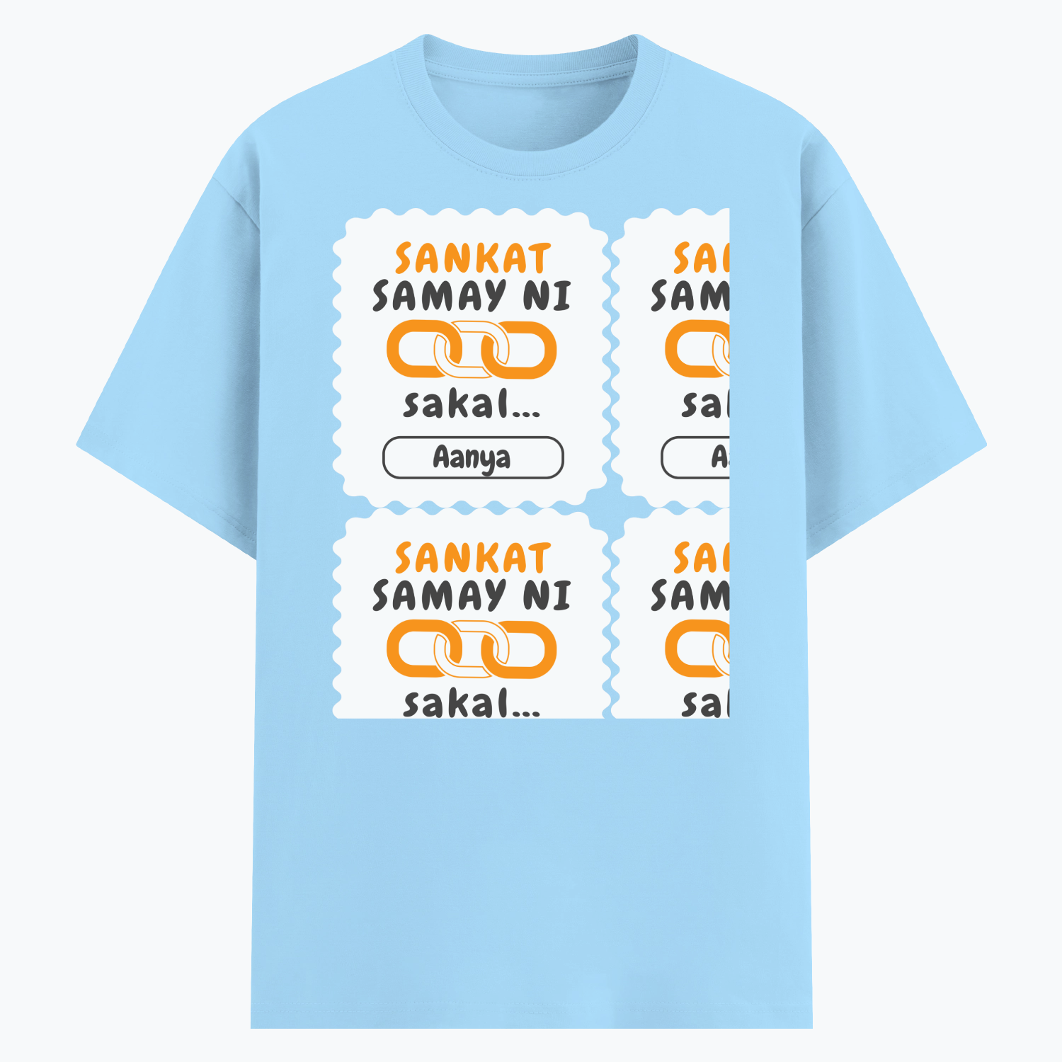 Personalized Minimalist T-Shirt with Custom Name - Cotton Stretch T Shirt Embroidery T-Shirt