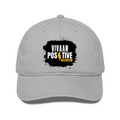 Classic Trucker Cap | Adjustable Fit | Unisex | Breathable Cotton Blend & Mesh Snapback | Personalized | Bold Graphic | Positive Affirmations | Motivation | Self-care | Uplifting | Positive Vibes Only - front - Grey - mockup 1