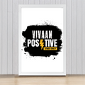 Framed Poster | Multiple Sizes | 300 GSM Art Paper | Laminated, Fade-Proof, Ready-to-Hang | Unisex | Personalized | Bold Graphic | Positive Affirmations | Motivation | Self-care | Uplifting | Positive Vibes Only - front_16x24In - 16x24In - mockup 10