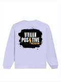 Oversized Sweatshirt | Relaxed Fit Unisex | 90% Cotton 10% Polyester 400 GSM | Pre-Shrunk Drop Shoulder | Unisex | Personalized | Bold Graphic | Positive Affirmations | Motivation | Self-care | Uplifting | Positive Vibes Only - back - Lavender - mockup 2