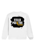 Oversized Sweatshirt | Relaxed Fit Unisex | 90% Cotton 10% Polyester 400 GSM | Pre-Shrunk Drop Shoulder | Unisex | Personalized | Bold Graphic | Positive Affirmations | Motivation | Self-care | Uplifting | Positive Vibes Only - back - White - mockup 2