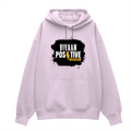 Oversized Hoodie | Relaxed Fit Unisex | 400 GSM Cotton Blend | Pre-Shrunk Warmth & Comfort | Adults | Personalized | Bold Graphic | Positive Affirmations | Motivation | Self-care | Uplifting | Positive Vibes Only - front - Light Baby Pink - mockup 1