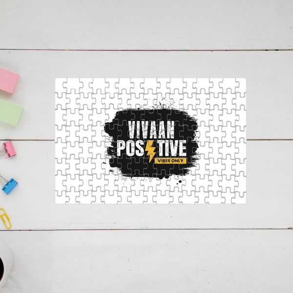 Jigsaw Puzzle | 120 Pieces A4 Size | Recycled Paper Semi-Glossy Finish | Fade-Proof Engaging Entertainment | Unisex | Personalized | Bold Graphic | Positive Affirmations | Motivation | Self-care | Uplifting | Positive Vibes Only