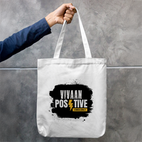 Tote Bag Zipper | Unisex | 100% Cotton Canvas | Zipper Closure, Long Handles | Everyday Use | Personalized | Bold Graphic | Positive Affirmations | Motivation | Self-care | Uplifting | Positive Vibes Only