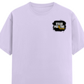 Male Classic Crew T-Shirt | Men's Regular Fit | 180 GSM Bio-Washed Cotton | Pre-Shrunk, Double-Stitched | Personalized | Bold Graphic | Positive Affirmations | Motivation | Self-care | Uplifting | Positive Vibes Only - left pocket - Lavender - mockup 3