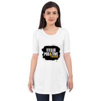 Maternity T-Shirt Dress | Women's Regular Fit | Bio-Washed Cotton Blend | Double-Stitched Comfort | Female | Personalized | Bold Graphic | Positive Affirmations | Motivation | Self-care | Uplifting | Positive Vibes Only