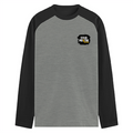 Male Raglan T-Shirt | Men's Regular Fit | 180 GSM Bio-Washed Fabric | Double Stitched, Ribbed Neck | Personalized | Bold Graphic | Positive Affirmations | Motivation | Self-care | Uplifting | Positive Vibes Only - right pocket - mockup 4