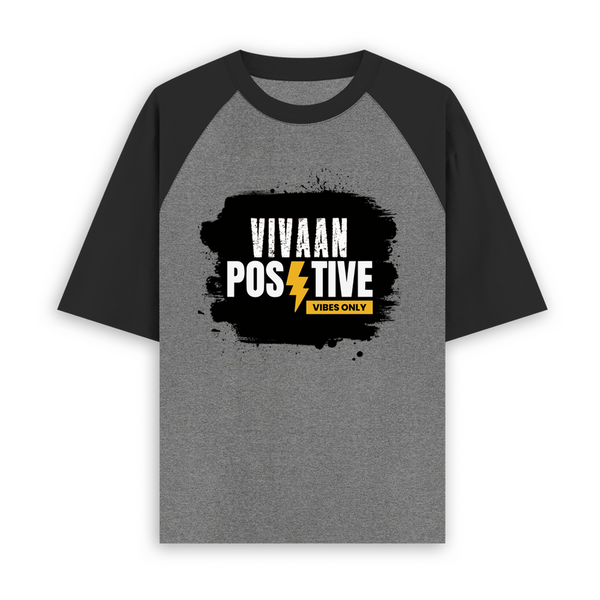 Unisex Oversized Raglan T-Shirt | Oversized Fit | Bio-Washed Cotton | Pre-Shrunk | Unisex Adults | Personalized | Bold Graphic | Positive Affirmations | Motivation | Self-care | Uplifting | Positive Vibes Only