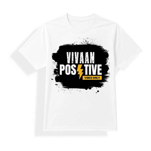 Unisex Jersey T-Shirt | Relaxed Fit | 170 GSM Polyester Honeycomb Mesh | Breathable & Quick-Dry | Adults | Personalized | Bold Graphic | Positive Affirmations | Motivation | Self-care | Uplifting | Positive Vibes Only