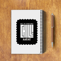 A5 Notepad | 120 Pages, Ruled/Unruled | 70 GSM Natural Shade Paper, 300 GSM Cover | Wire Bound | Everyday Use | Personalized | Typography | Self-concept | Everyday | Calm | Effortlessly Chill - back - White - mockup 2