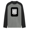 Male Raglan T-Shirt | Men's Regular Fit | 180 GSM Bio-Washed Fabric | Double Stitched, Ribbed Neck | Personalized | Typography | Self-concept | Everyday | Calm | Effortlessly Chill - front - mockup 1
