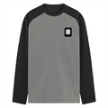 Male Raglan T-Shirt | Men's Regular Fit | 180 GSM Bio-Washed Fabric | Double Stitched, Ribbed Neck | Personalized | Typography | Self-concept | Everyday | Calm | Effortlessly Chill - right pocket - mockup 4