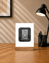 Acrylic Photo Frame With Stand - Calm Under Pressure