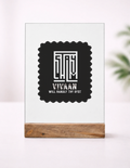 Acrylic Photo Frame with Stand | 5x7 Inch | Acrylic & Wood | UV Printed Tabletop Display | Universal | Personalized | Typography | Control | Everyday | Confident | Calm Under Pressure - front_1 - mockup 2