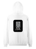 Pullover Hoodie | Unisex Regular Fit | Cotton Blend Tri-Layer | All-Season Comfort, Ribbed Cuffs | Adults | Personalized | Typography | Control | Everyday | Confident | Calm Under Pressure - back - White - mockup 2