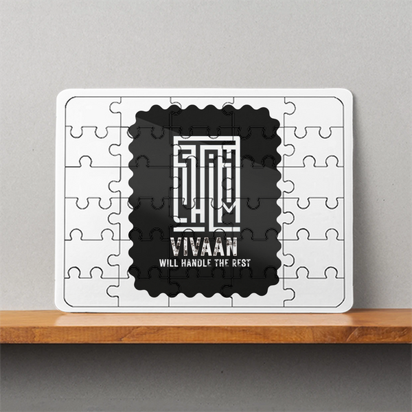 MDF Wooden Puzzle | 6x8 Inch 30 Pieces | Glossy Finish | Durable, Waterproof | Kids & Adults | Personalized | Typography | Control | Everyday | Confident | Calm Under Pressure