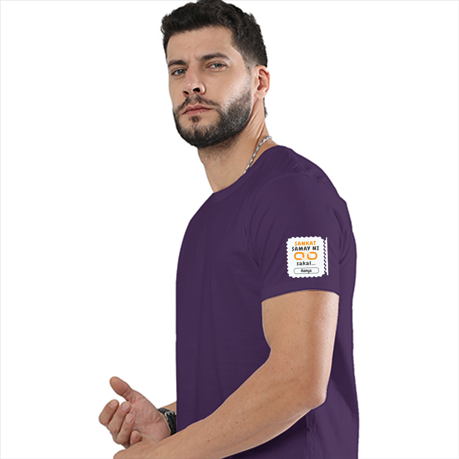Personalized Minimalist T-Shirt with Custom Name - Basic T Shirt PC Embroidery T-Shirt