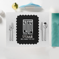 Placemat | Standard Dining | 100% Polyester | Durable, Fade-Proof, Soft | Unisex | Personalized | Typography | Control | Everyday | Confident | Calm Under Pressure - front - White - mockup 1