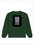 Oversized Sweatshirt | Relaxed Fit Unisex | 90% Cotton 10% Polyester 400 GSM | Pre-Shrunk Drop Shoulder | Unisex | Personalized | Typography | Control | Everyday | Confident | Calm Under Pressure - back - Bottle Green - mockup 2