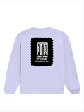 Oversized Sweatshirt | Relaxed Fit Unisex | 90% Cotton 10% Polyester 400 GSM | Pre-Shrunk Drop Shoulder | Unisex | Personalized | Typography | Control | Everyday | Confident | Calm Under Pressure - back - Lavender - mockup 2