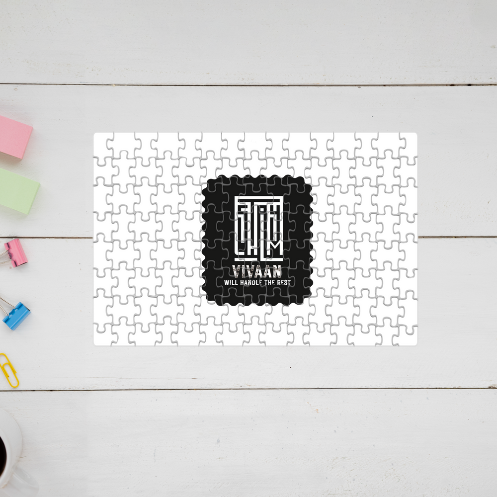 Jigsaw Puzzle | 120 Pieces A4 Size | Recycled Paper Semi-Glossy Finish | Fade-Proof Engaging Entertainment | Unisex | Personalized | Typography | Control | Everyday | Confident | Calm Under Pressure - front - mockup 1