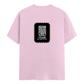 Male Classic Crew T-Shirt | Men's Regular Fit | 180 GSM Bio-Washed Cotton | Pre-Shrunk, Double-Stitched | Personalized | Typography | Control | Everyday | Confident | Calm Under Pressure - back - Light Baby Pink - mockup 2