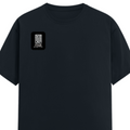 Male Classic Crew T-Shirt | Men's Regular Fit | 180 GSM Bio-Washed Cotton | Pre-Shrunk, Double-Stitched | Personalized | Typography | Control | Everyday | Confident | Calm Under Pressure - right pocket - Navy Blue - mockup 4