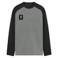 Male Raglan T-Shirt | Men's Regular Fit | 180 GSM Bio-Washed Fabric | Double Stitched, Ribbed Neck | Personalized | Typography | Control | Everyday | Confident | Calm Under Pressure - left pocket - mockup 3