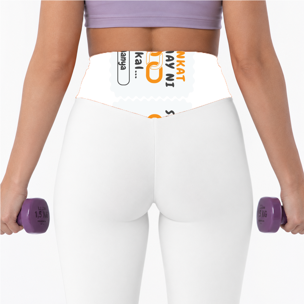 Personalized Minimalist Female Gym Legging All Over Printed Products with Custom Name