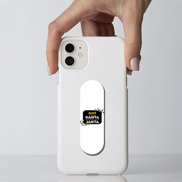 Phone Grip | Secure Hold & Stand | Universal Fit | Everyday Accessory | Personalized | Typography | Self-expression | Everyday | Assertive | Zero Public Pressure