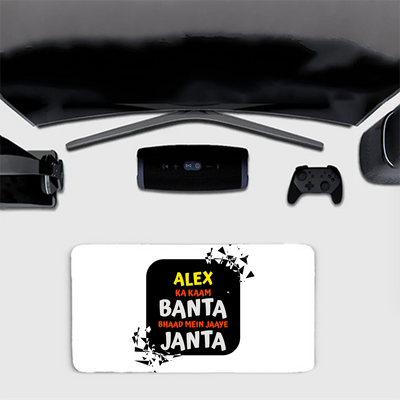 Gaming Pad | Extended Sizes 60x30cm & 80x33cm | 3mm Thick Skid-Proof Base | Smooth Control & Fade-Proof | Unisex | Personalized | Typography | Self-expression | Everyday | Assertive | Zero Public Pressure - front_80x33cm - mockup 1
