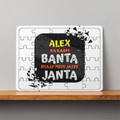 MDF Wooden Puzzle | 6x8 Inch 30 Pieces | Glossy Finish | Durable, Waterproof | Kids & Adults | Personalized | Typography | Self-expression | Everyday | Assertive | Zero Public Pressure - front - White - mockup 1