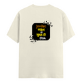 Male Classic Crew T-Shirt | Men's Regular Fit | 180 GSM Bio-Washed Cotton | Pre-Shrunk, Double-Stitched | Personalized | Typography | Pop Culture | Everyday | Confident | Naam Toh Suna Hoga - back - Off White - mockup 2