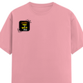 Male Classic Crew T-Shirt | Men's Regular Fit | 180 GSM Bio-Washed Cotton | Pre-Shrunk, Double-Stitched | Personalized | Typography | Pop Culture | Everyday | Confident | Naam Toh Suna Hoga - right pocket - Flamingo - mockup 4