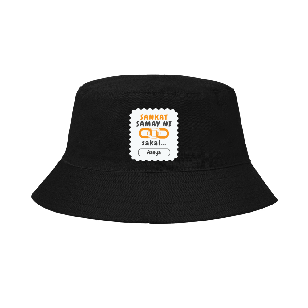 Personalized Minimalist Classic Bucket Hat Embroidery with Custom Name
